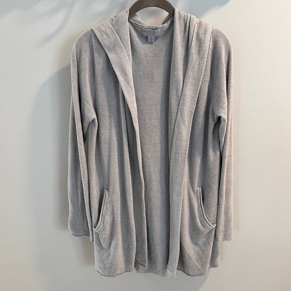 Barefoot Dreams Light Gray Cozychic Ultra Lite Cardigan Sweater Size S